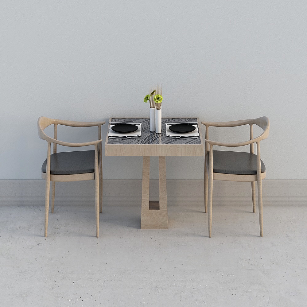 Новый китайский ресторан - стол и стулья на 2 человека