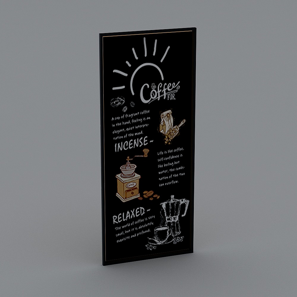 Industrial style blackboard painting billboard 10