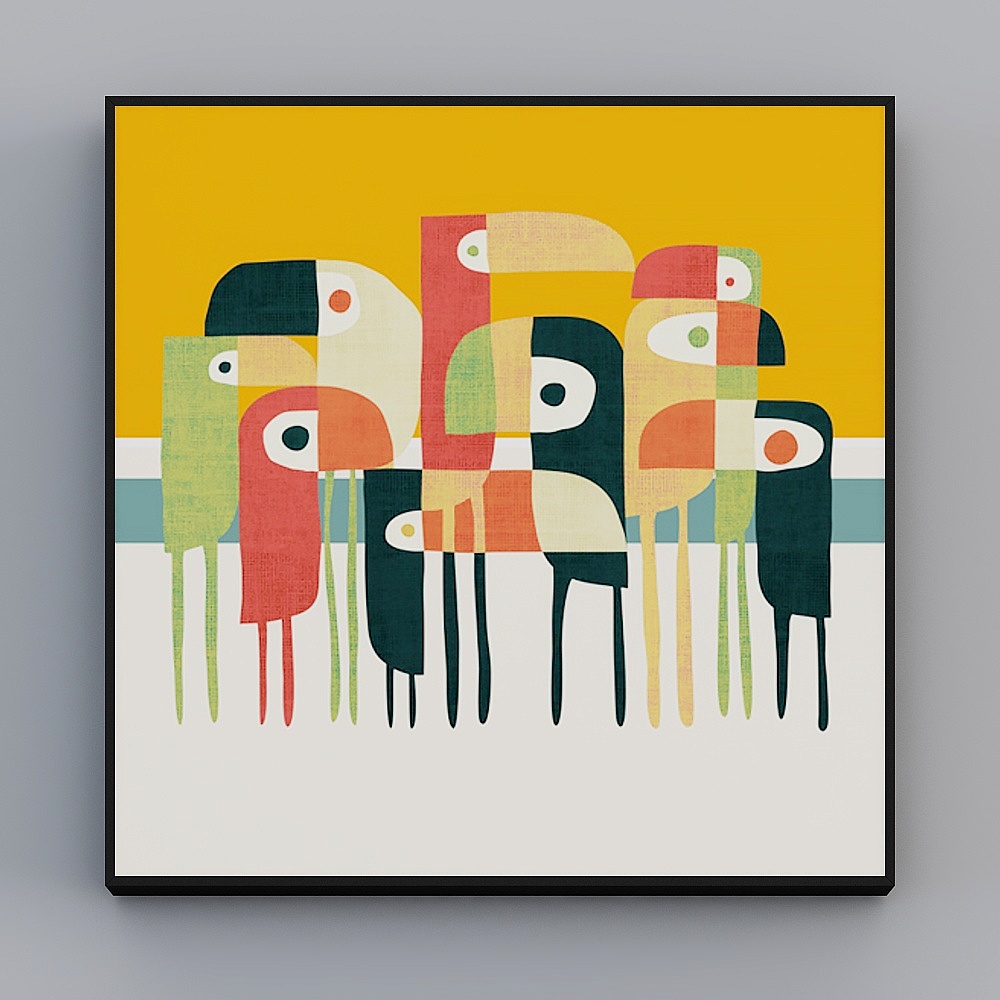 Roshan - Modern Wind - Minimalist Living Room Decorative Painting - Accompany you to Kid's F