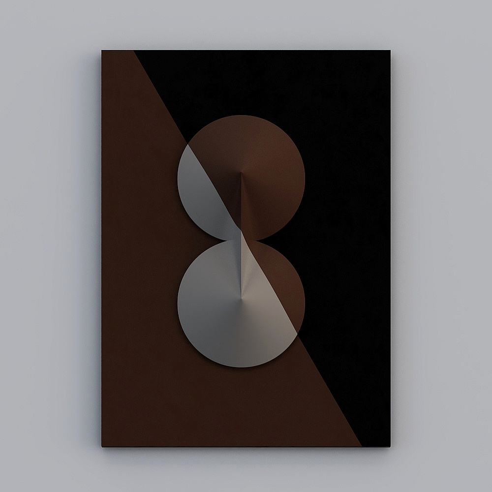 Modern fabric sofa combination -1-wall painting