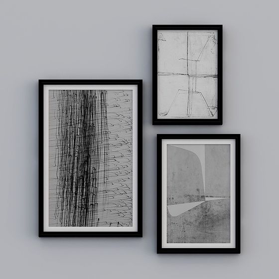 Abstract Low-Poly 3D Art Model