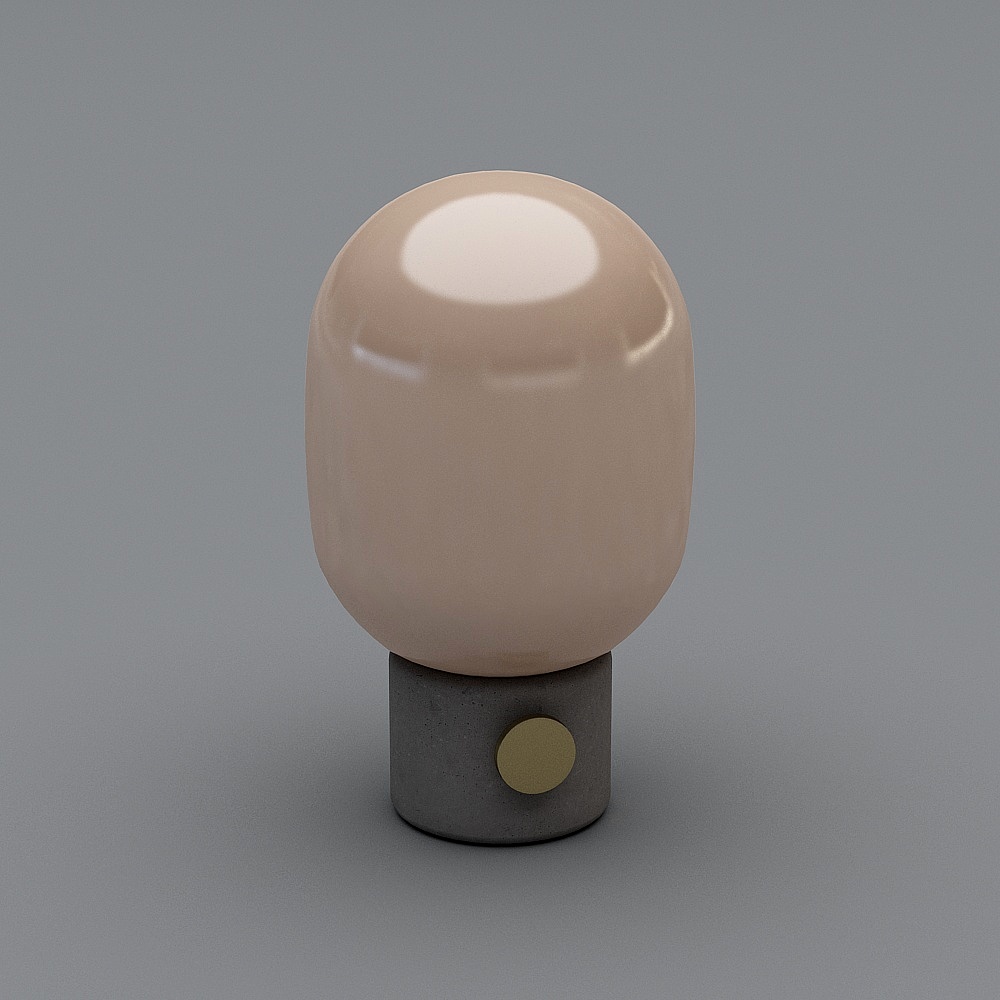 Modern fabric sofa combination-9-table lamp