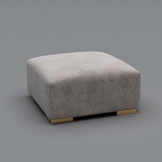 Stylish Minimalist Sofa Stool 3D model