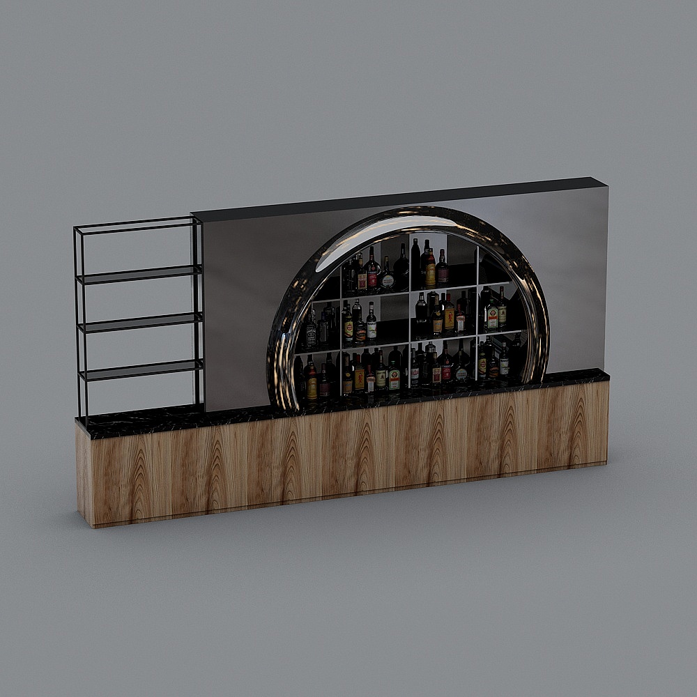 Modern Bar-Display Stand
