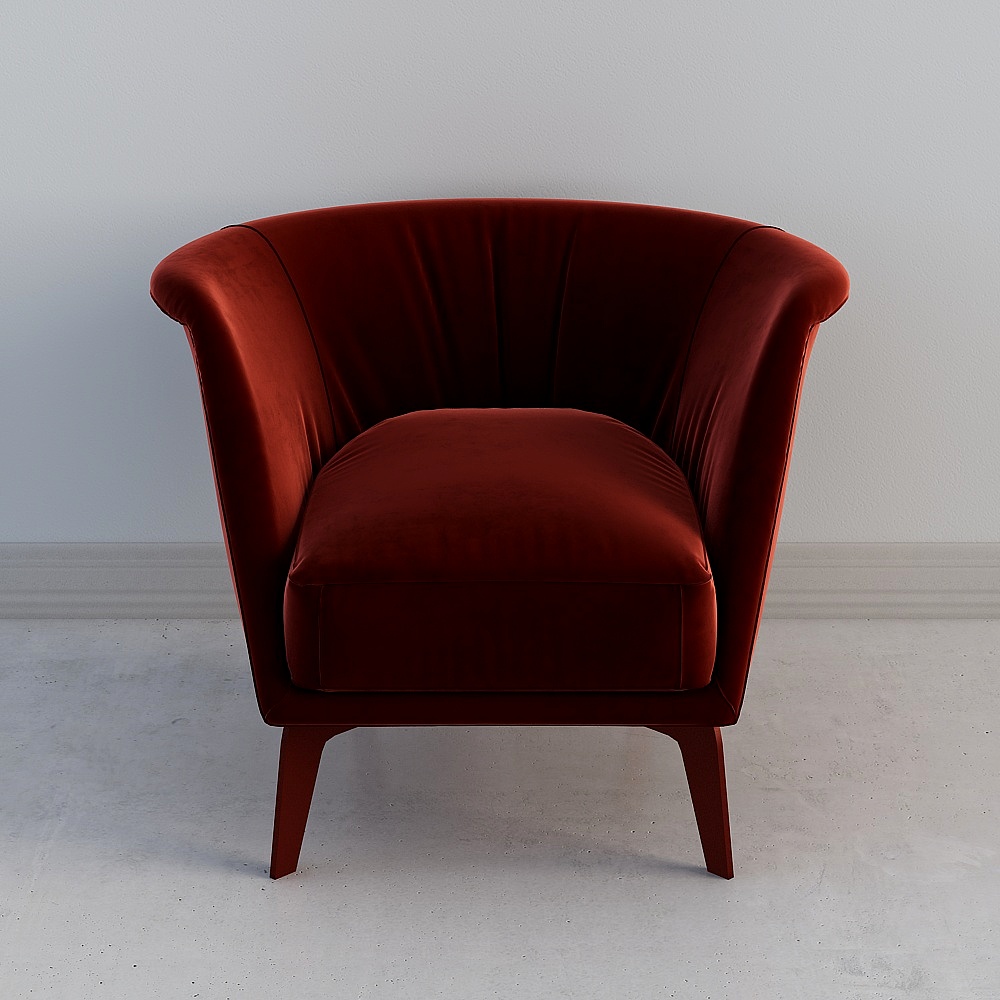 Modern fabric corner sofa combination -19-single sofa