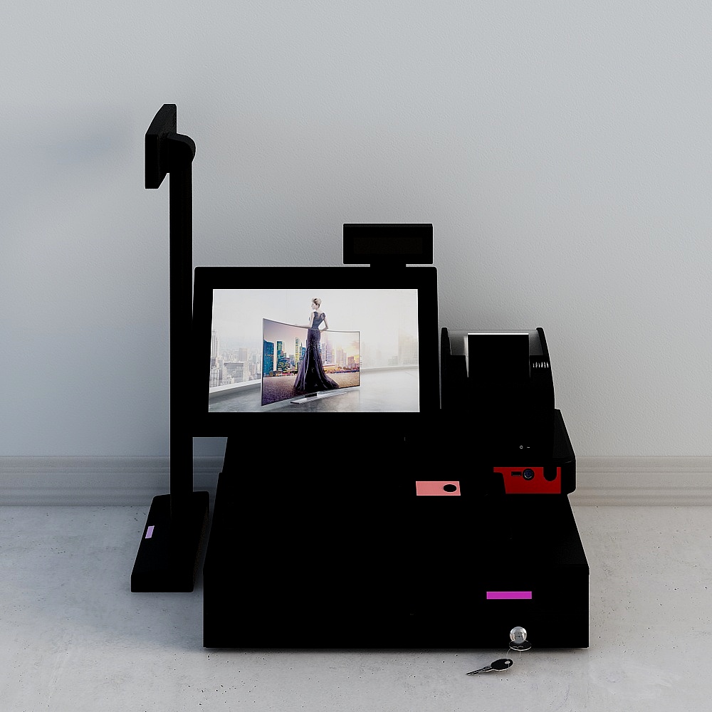 Modern coffee bar-cashier equipment-1