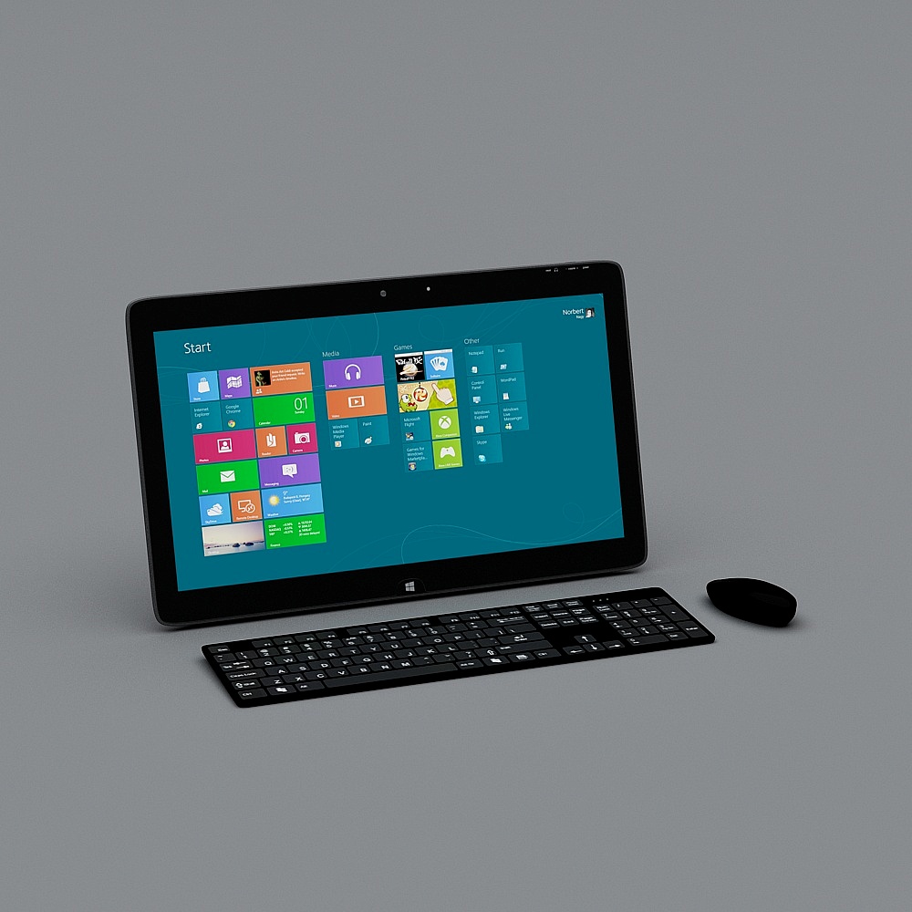 Surface Pro Low-Poly 3D Model for Designers