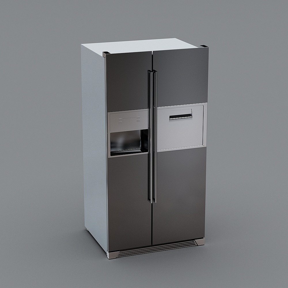 Modern rear kitchen - refrigerator