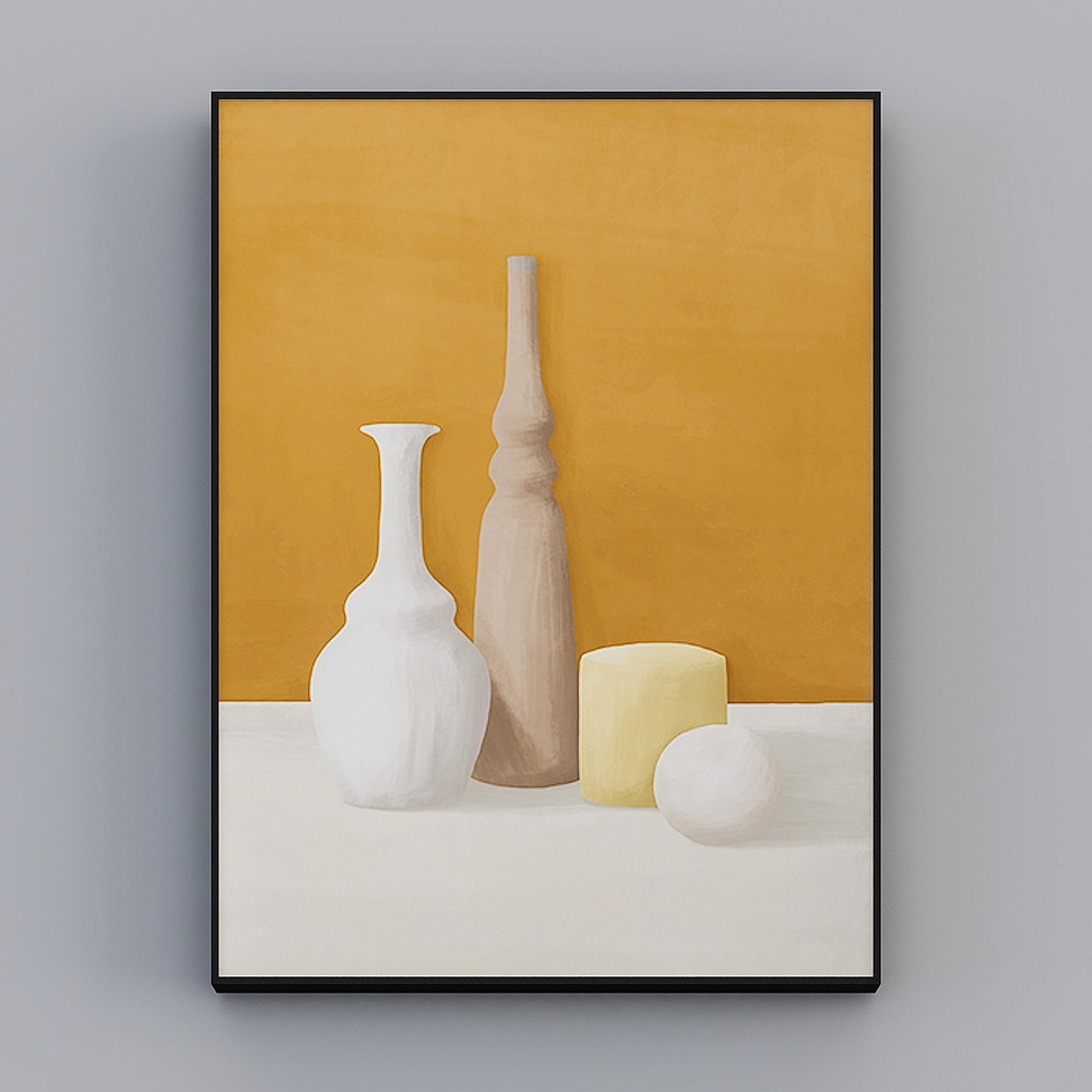 Roshan - Modern Wind - Morandi-colored living room decorative painting - Static Life D