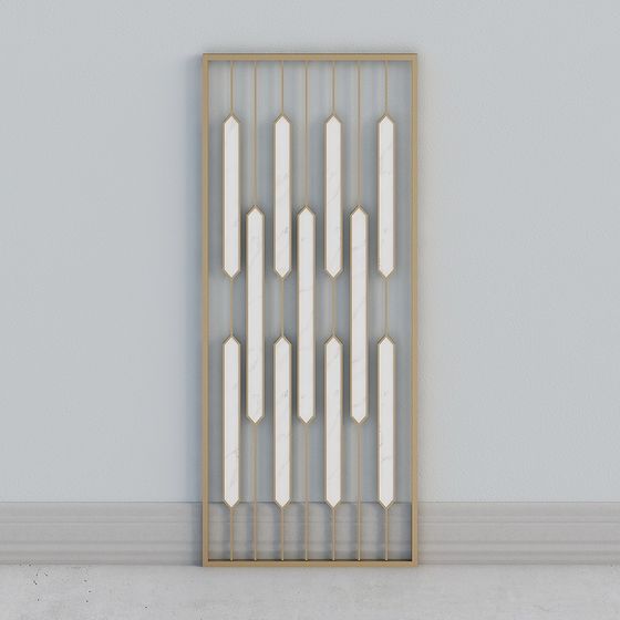 Art Deco Screen 3D model for Creative Spaces