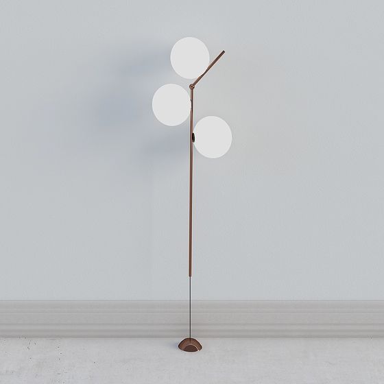 Elegant 3D Model Floor Lamp Design