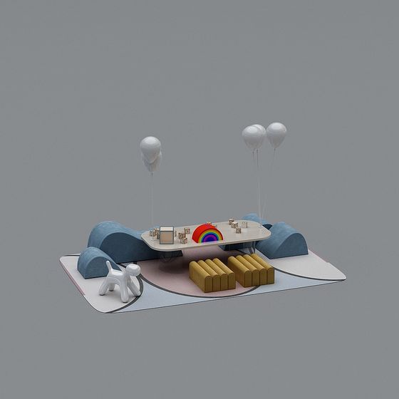 Whimsical Playground 3D model