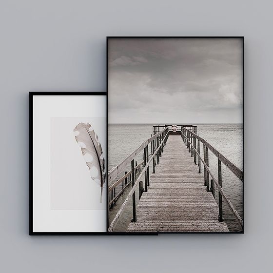 Pier Serenity 3D model - Tranquil Seaside Experience