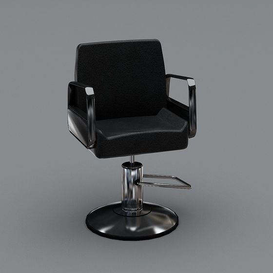 Stylish 3D Model Barber Chair