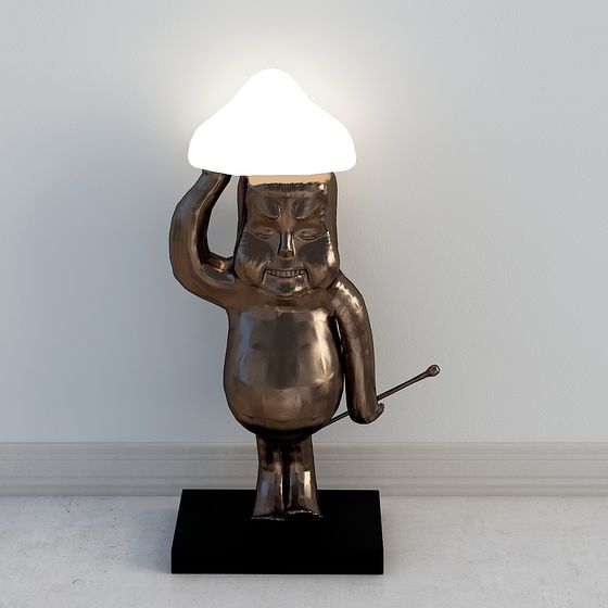 Unique Light Bulb Man 3D model