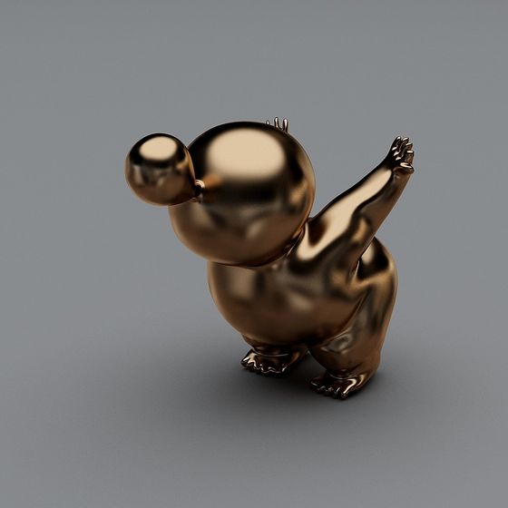 Bouncing Little Ball 3D model