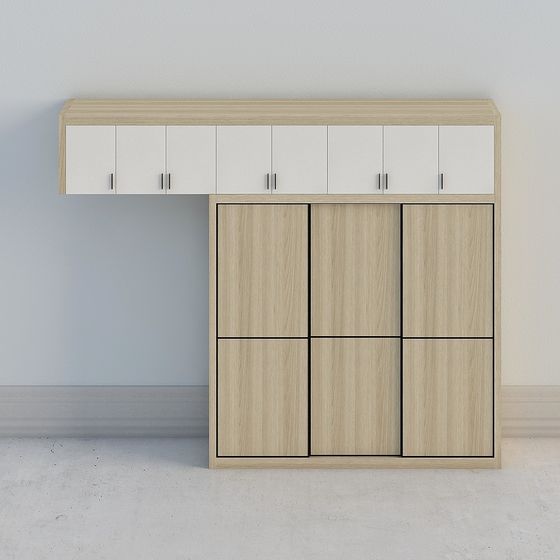 City Corner Storage Cabinet 3D model