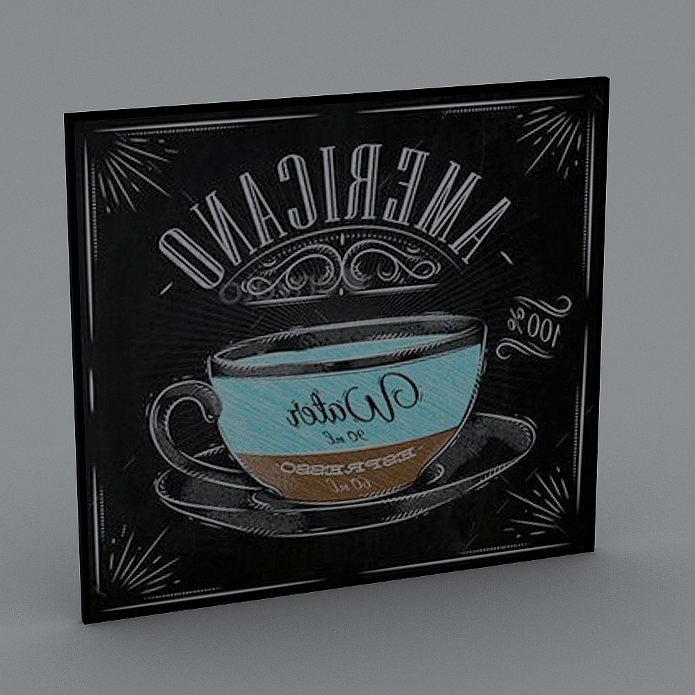 Tablón de anuncios de pizarra de madera maciza moderna 1-1