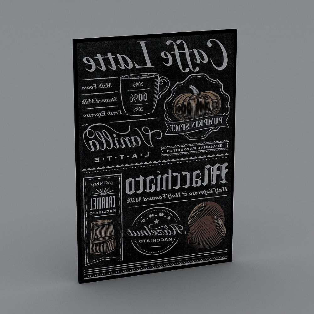 Tableau noir en bois massif moderne