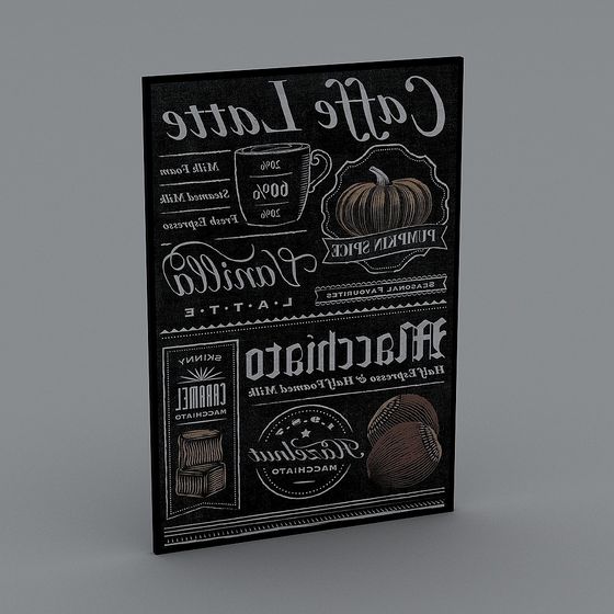 Tableau noir en bois massif moderne