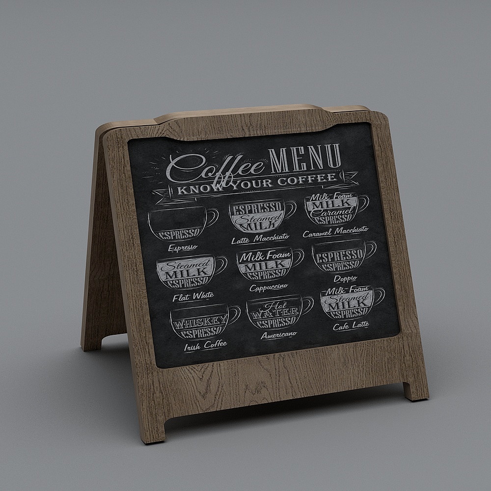 Modern solid wood blackboard plate
