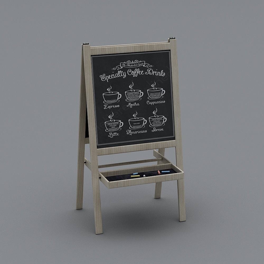 Modern solid wood blackboard plate plate billboard billboard 1-9