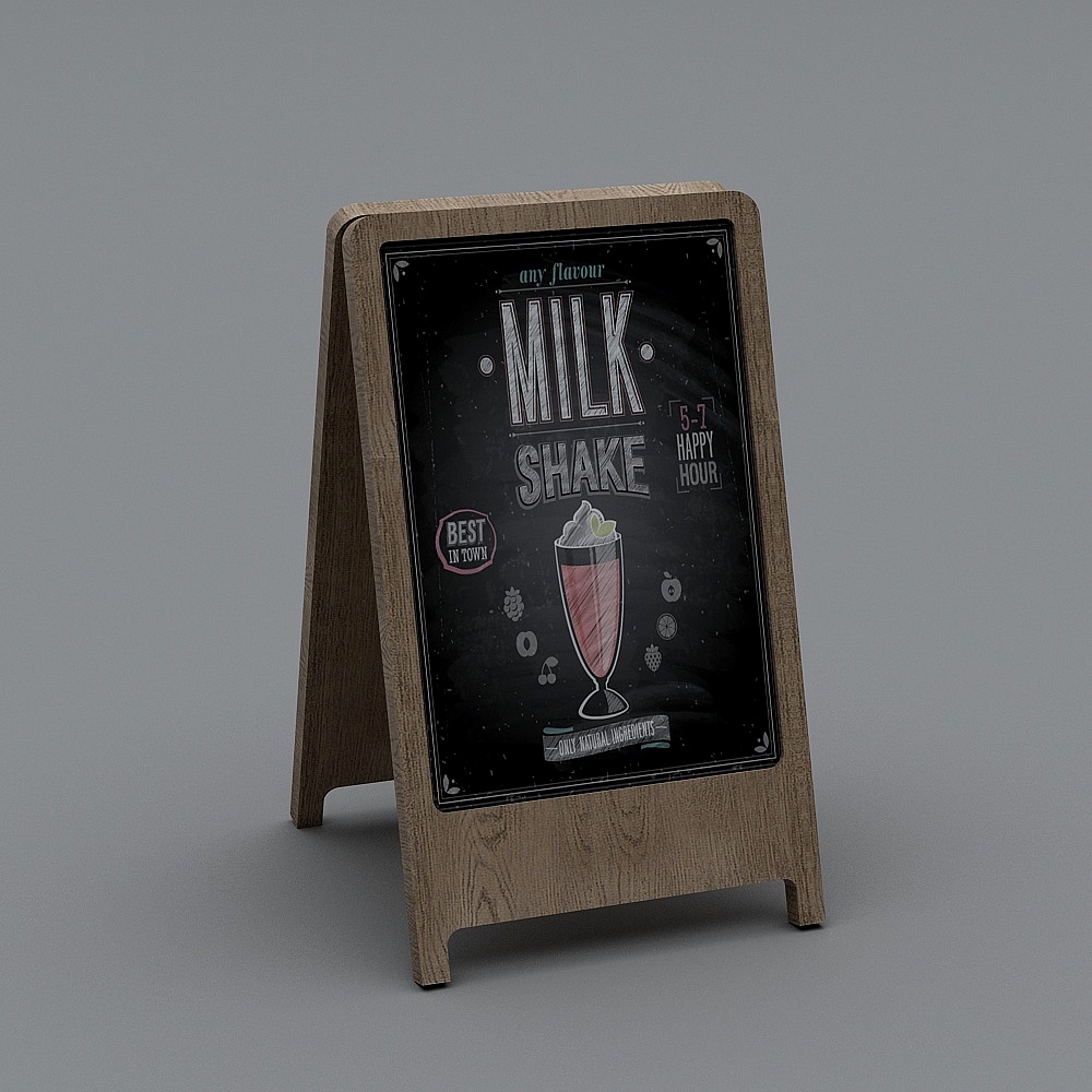 Bacheca per Esposizione in Legno Massiccio Moderna 2