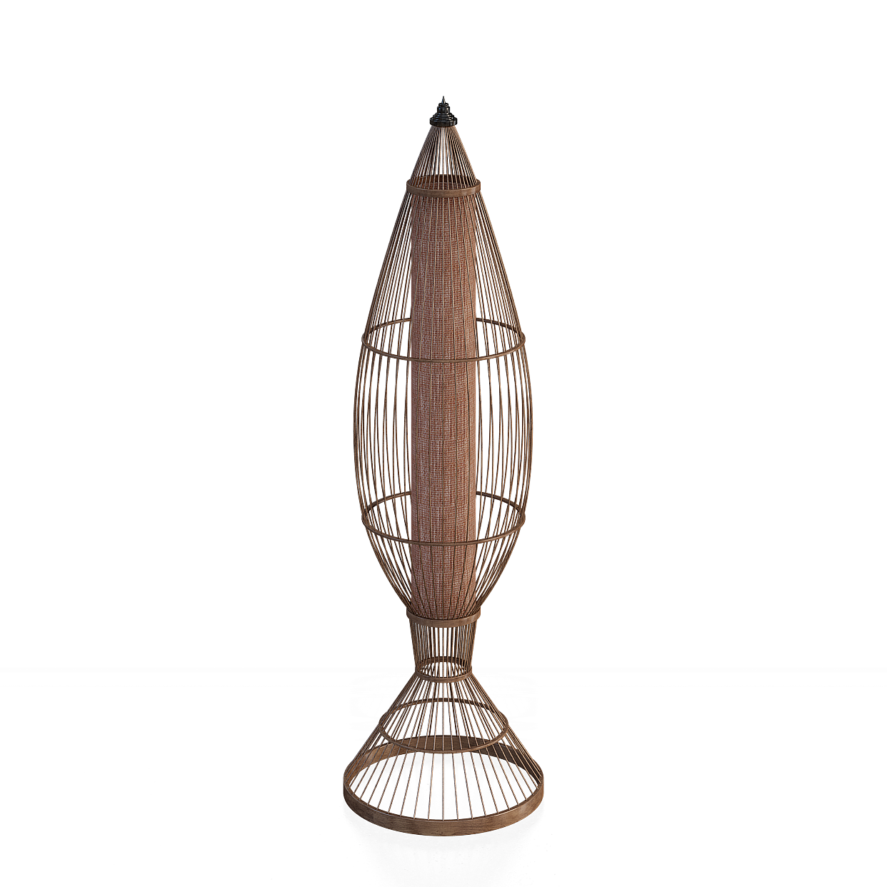 Bamboo Weave Lighthouse 3D Model – Low-Poly Bamboo Texture