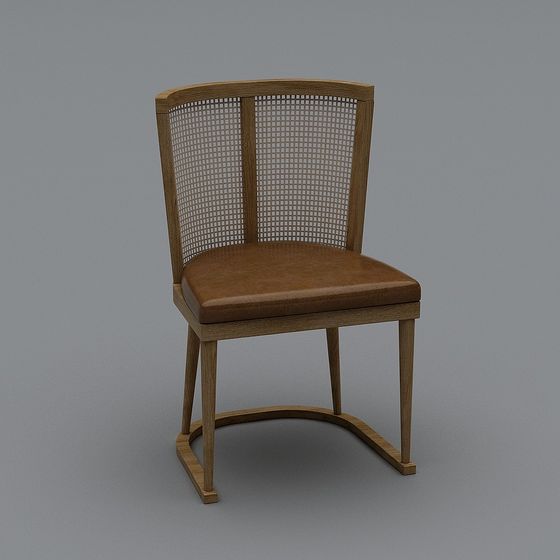 Elegant Minimalist Chair 3D model for Modern Interiors