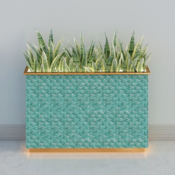 Geometric Greenery Planter 3D model