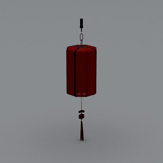Red Lantern Low-Poly 3D model for Creative Projects