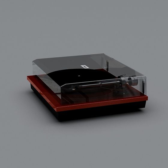 Stunning Vintage Turntable 3D model