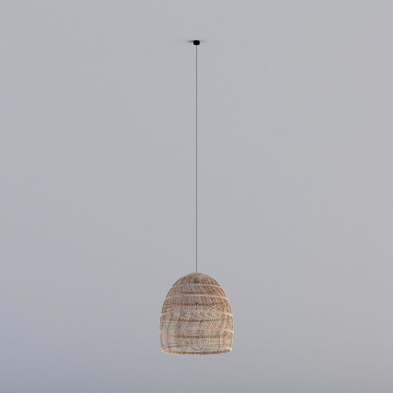 Nature-Inspired Low-Poly Chandelier 3D model