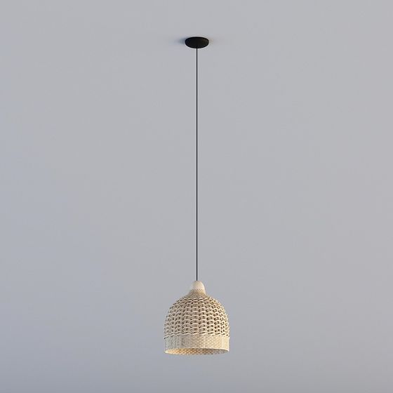 Elegant Low Poly Chandelier 3D model