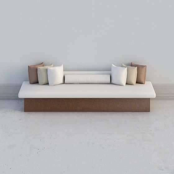 Stylish Low Poly Sofa 3D model for Modern Spaces