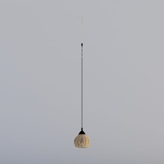 Stylish Low-Poly Chandelier 3D model