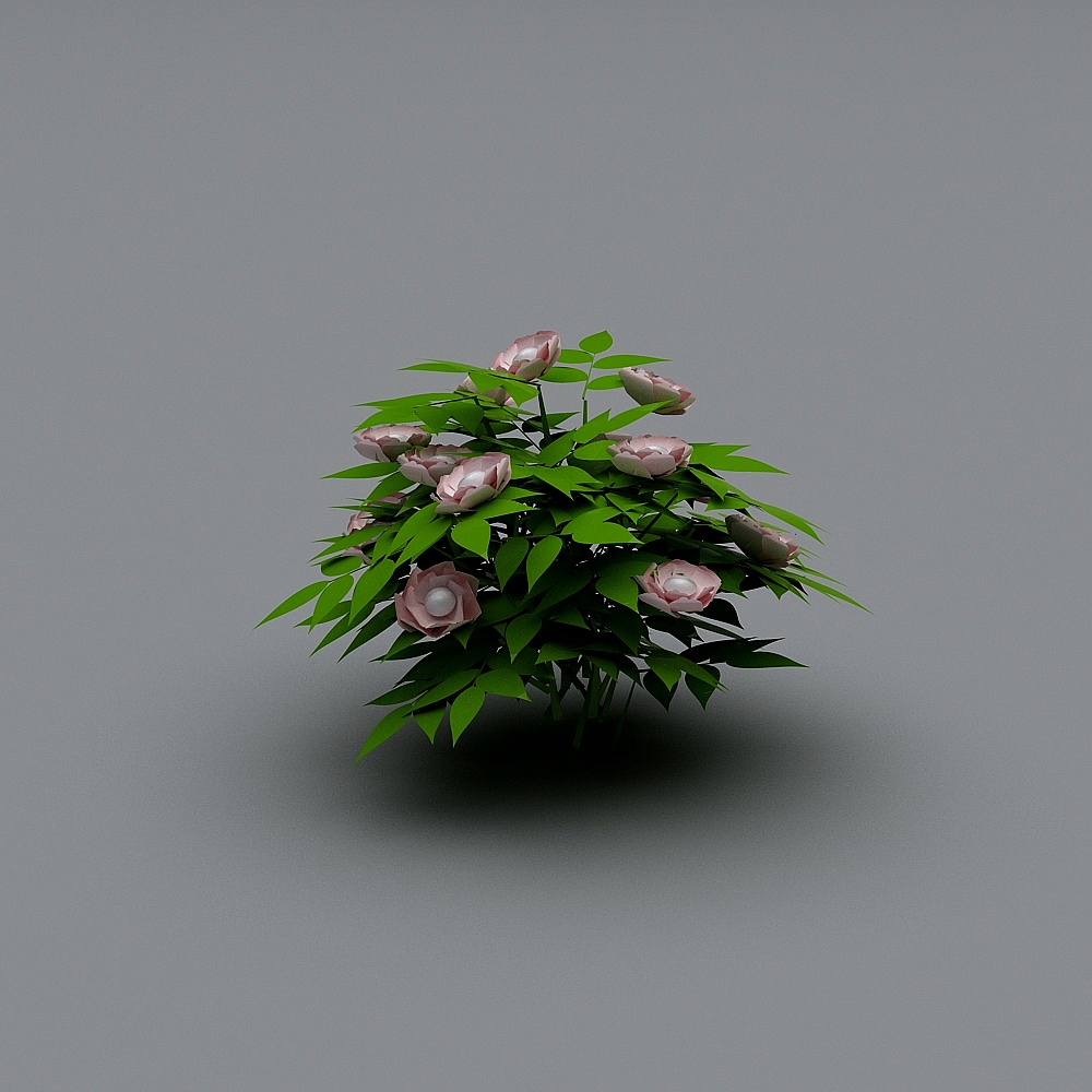 Ground by plant (37) flowers su3d model