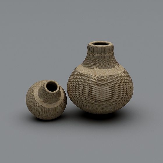 Unique Woven Vase 3D Models for Artistic Touch