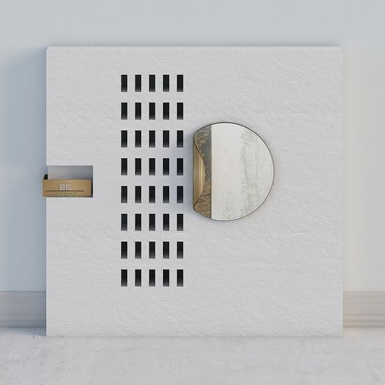 Courtyard Mirror Low Poly 3D model