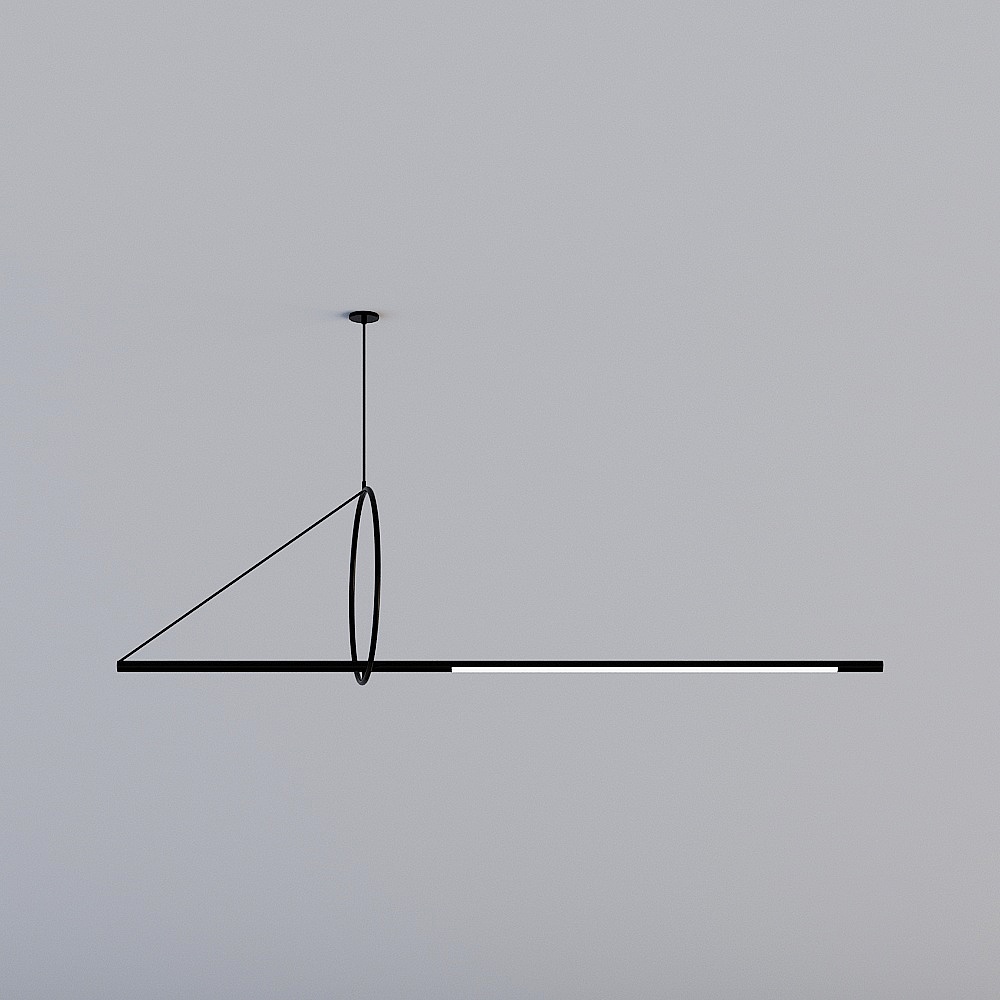 Geometric Suspension Light 3D model