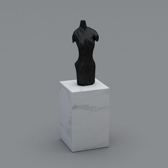 Abstract Human Sculpture 3D model