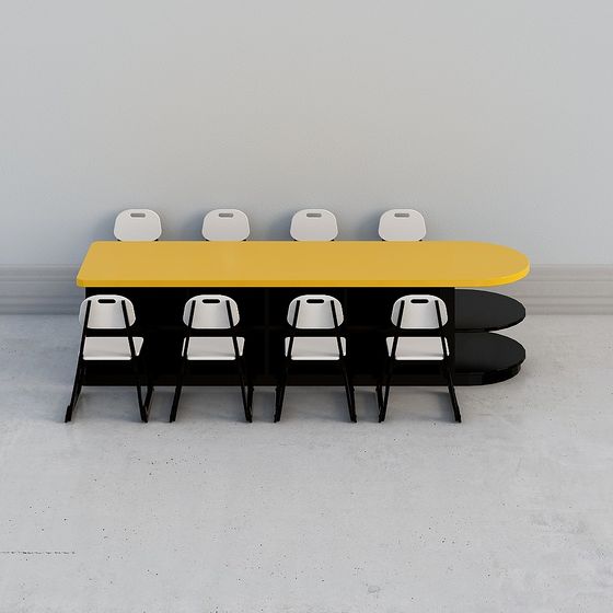 Художественная комната в северном детском саду - комбинация столов и стульев