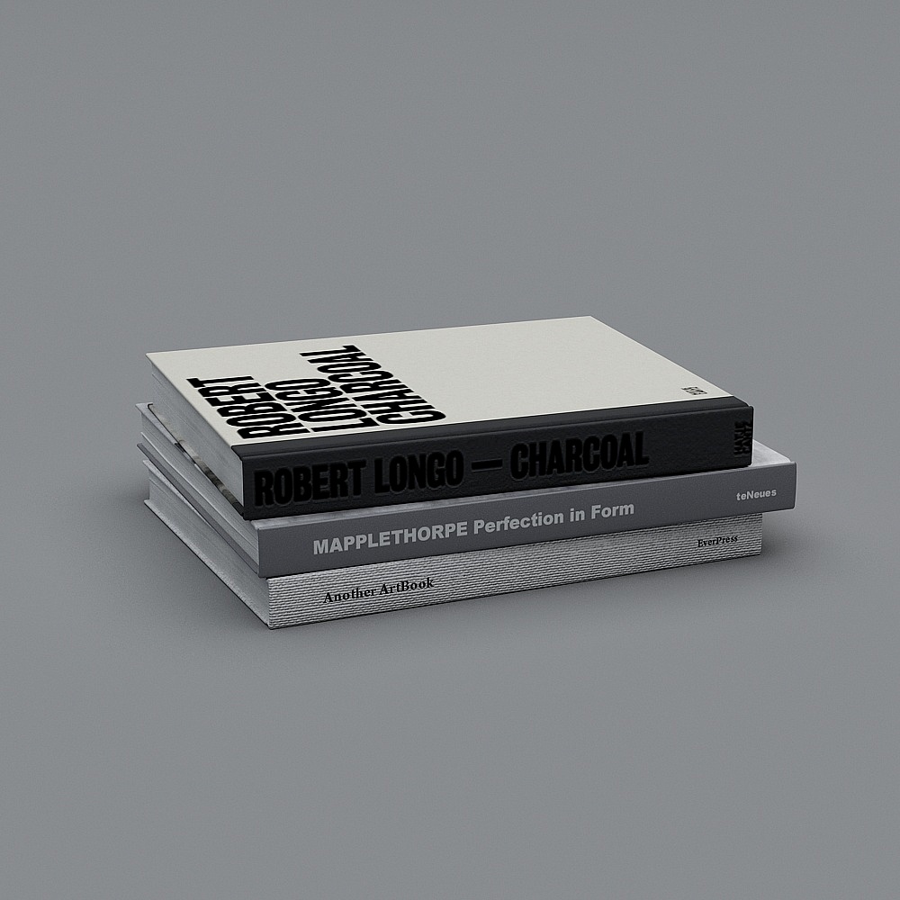 Minimalist Stack of Books 3D model