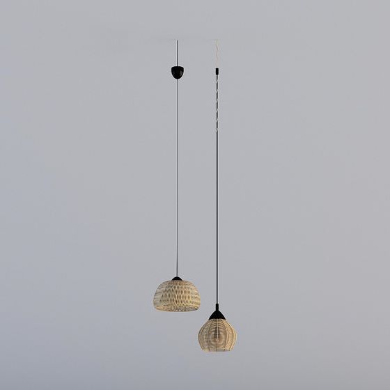 Unique Low-Poly Pendant Lamp 3D Model
