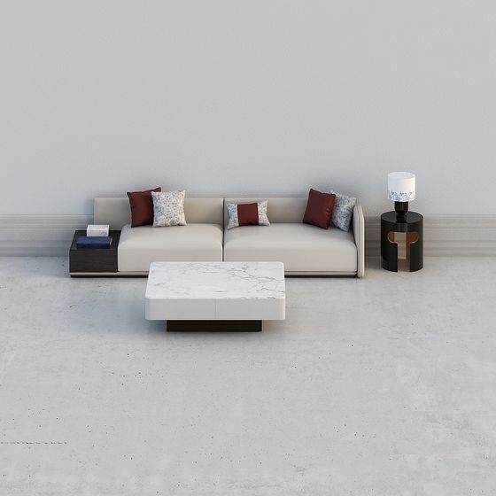 Modern Minimalist Sofa 3D model