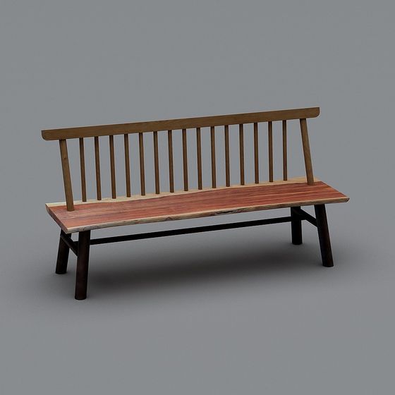 Elegant Wooden Chair 3D model for Modern Interiors