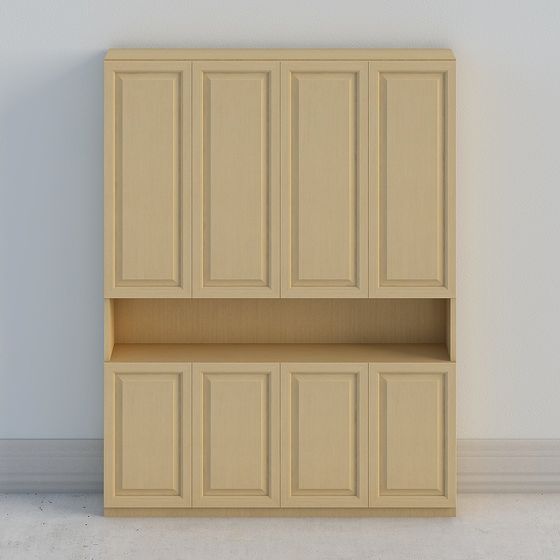 Stylish Low-Poly Wardrobe 3D model