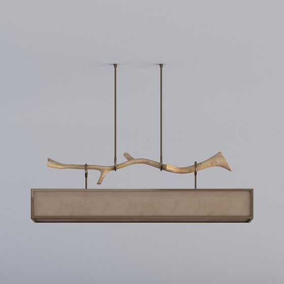 Artistic Branch Chandelier 3D model