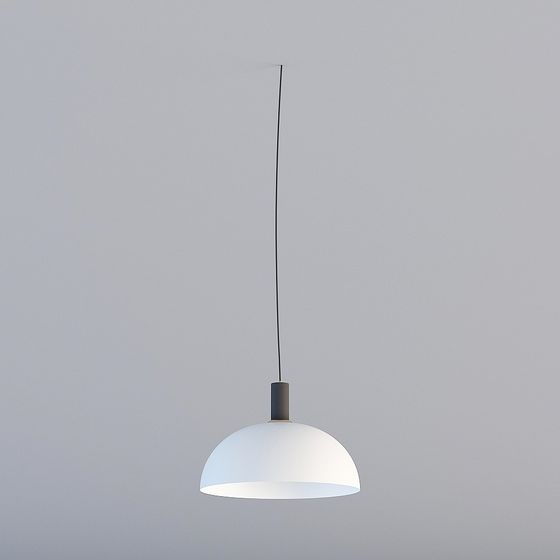 Sleek Minimalist Pendant Light 3D model