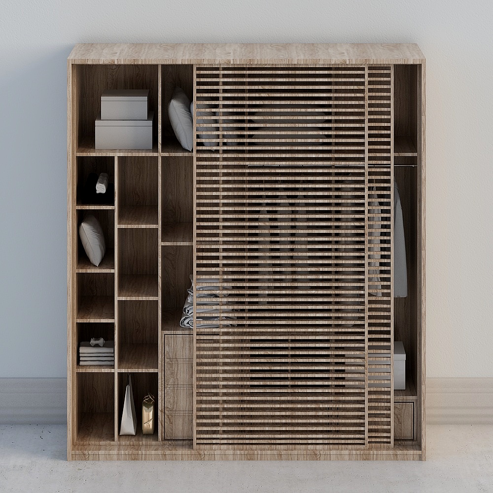 Modern house bedroom-2-wardrobe